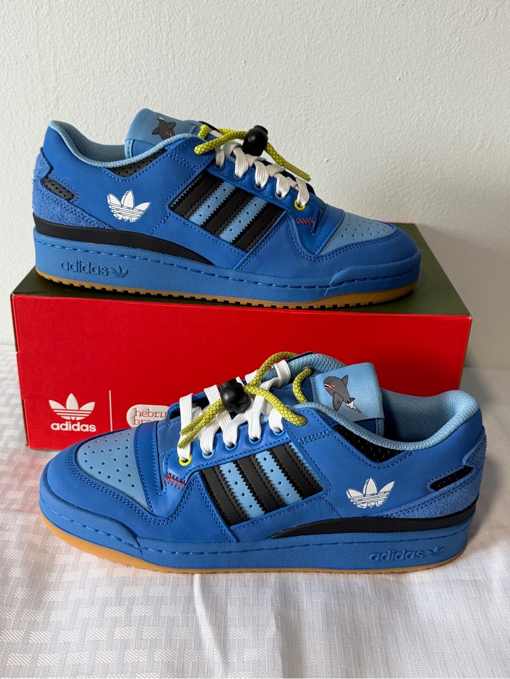 adidas Forum Low Blue Hebru Brantley Rocket Sneakers Men's Size 8 GZ4403